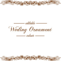 Ornament pattern frame