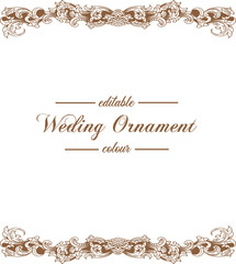 Ornament pattern frame