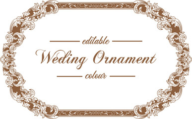 Ornament pattern frame