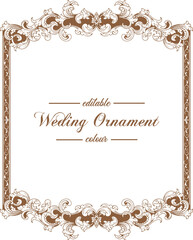 Ornament pattern frame