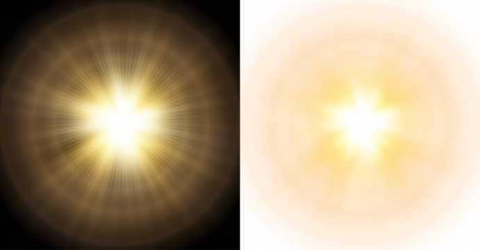 Radiant light burst overlay with soft gradients and dynamic rays, creating a vibrant atmosphere for artistic design and visual storytelling in various applications