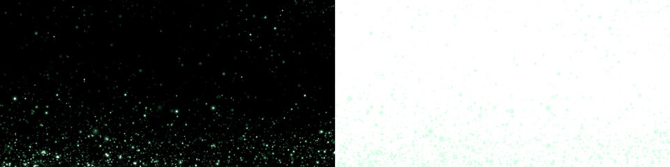 Abstract PNG overlay featuring a textured gradient of sparkling particles on a dark background transitioning to a light background, ideal for creative design projects and visual storytelling