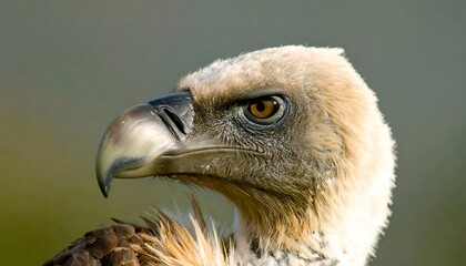 Close-up of a vulture's head