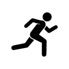 Dynamic Silhouette A Symbol of Speed and Motion, Human Action Illustration