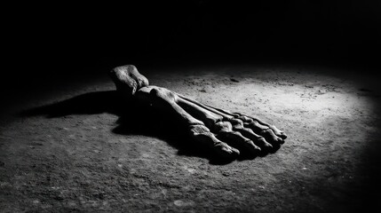 Skeleton foot detail