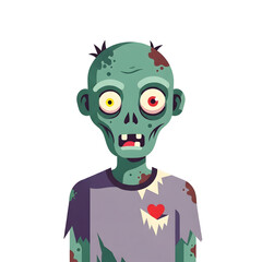 Pixel Art Zombie Portrait