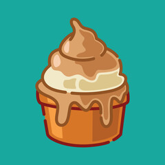 sweet and cute food vector