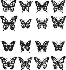 Obraz premium “Sixteen Wings That Didn’t Just Flap, They Felt”“Morphologies in Motion: A Grid of Becoming”“The Silence That Didn’t Just Settle, It Soared”