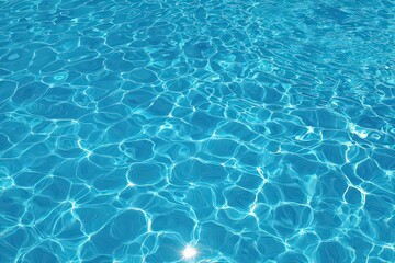 Bright Turquoise Swimming Pool Water Surface