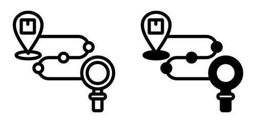 Product Tracking Icon Collection line & Mixed Style 
