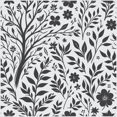 Obraz premium seamless floral background