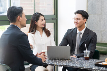 business people working together