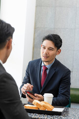 business people working together