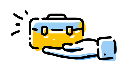 Providing Solutions A Hand Presenting a Toolbox for Problem-Solving and Assistance