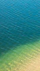 Crystal-clear waters on the sloping seabed of Osalla's small harbor. Orosei - Nuoro - Sardinia - Italy