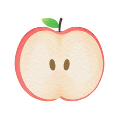 red apple isolated on white