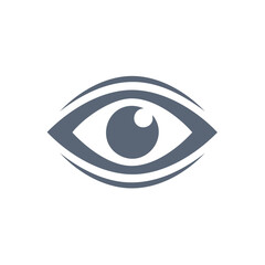 Stylized Eye Symbol for Vision and Surveillance Concepts