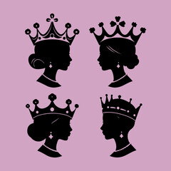 silhouette of a princess