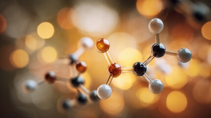 molecular structure abstract science