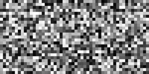 Abstract Geometric Pattern Background With Black, Grey And White Squares