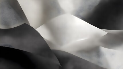 Comme des Gar&ccedil;ons Digital Fabric &ndash; Layered Textile Textures Melt into Painterly Gradients w/ Origami Shadow Folds, Minimalist Abstract Backdrop for Luxury & Editorial