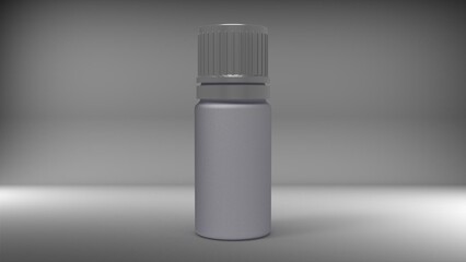 perfume bottle mockup, with grey background
