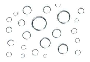 Water droplets on a glass surface.