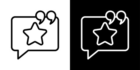 Mention icon of a flat style vector 