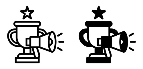 Achievement Marketing Icon Collection line & Mixed Style 