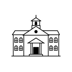Simple outline of a building