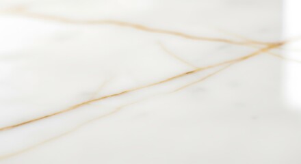 Obraz premium Closeup of white marble with delicate gold veins