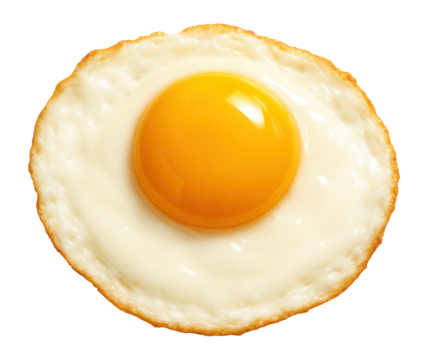 3D rendering of a fried egg, ideal for breakfast visuals.