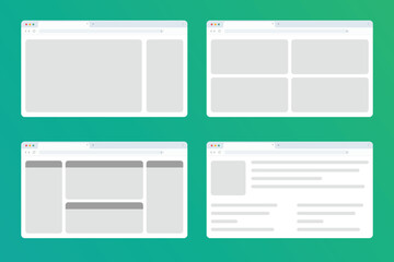 multi layout, browser window icon vector illustration