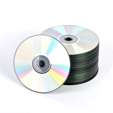 Stack of blank CDs
