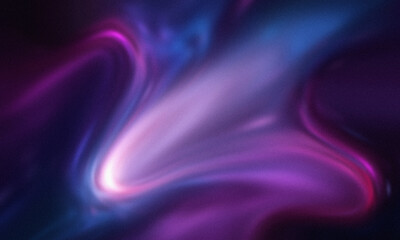 Abstract swirling nebula of purple and blue light with glowing core