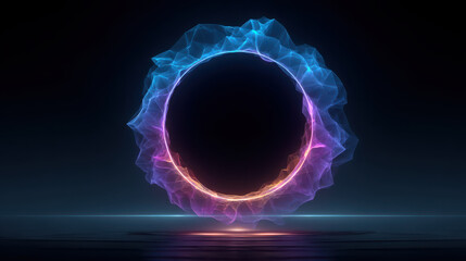 Thermonuclear energy logo concept representing the future of sustainable energy technology and innovation