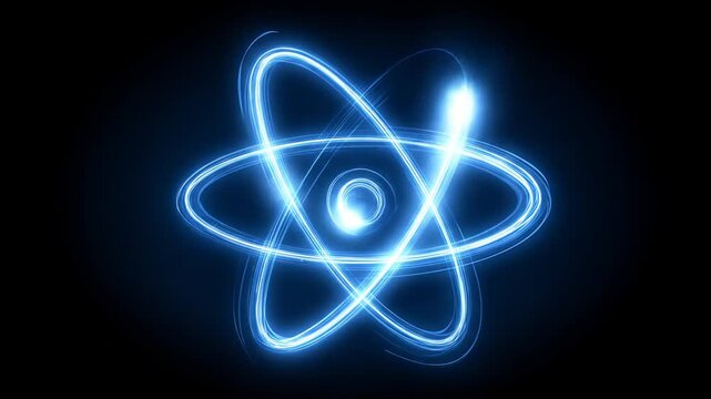 Abstract atom graphic