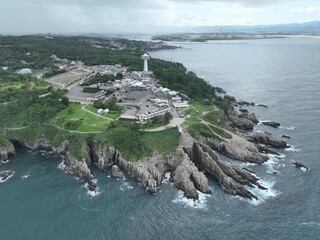 福井県 東尋坊から見る絶景の景色 ドローン空撮