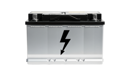 Isolated automotive car battery, 12 volt battery used for vehicle starting power source