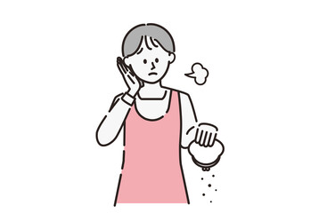 お金がなくて困っている女性