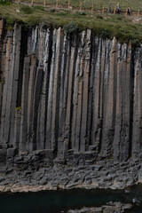 basalt rock formation of canyon Studlagil  in Iceland