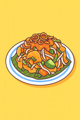 traditional salad from indonesia