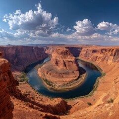 Vast Canyon Bend, Sunny Day