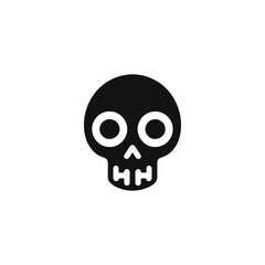 Spooky Skull Icon Illustration for Creepy Designs