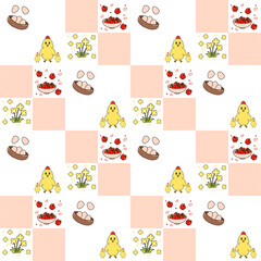 easter seamless pattern