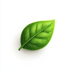 Obraz premium Detailed image of a vibrant green leaf