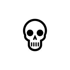 Minimalist Skull Icon A Modern and Symbolic Vector