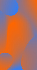 Orange Blue Gradient Abstract background with dynamic Fluid Mesh for advertisement presentation