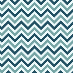 Teal blue seamless chevron or zig zag pattern design