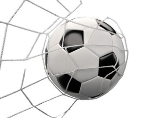 Fototapeta premium Soccer Ball Classic Black & White Football for Sport, Game & Training